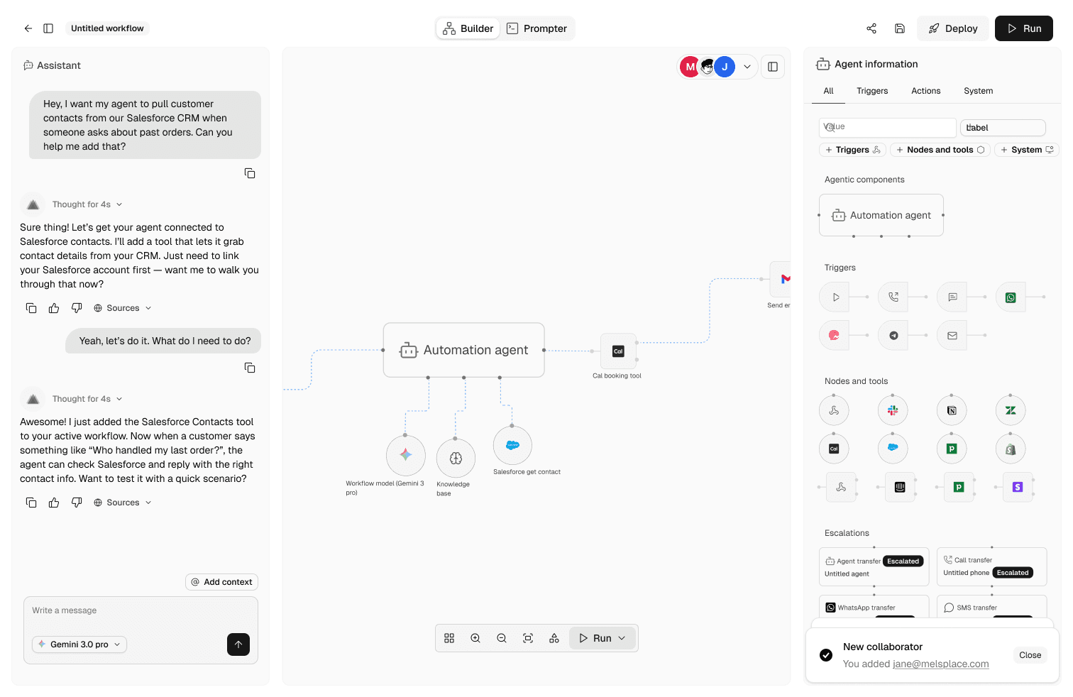 Agentic workflows dashboard image